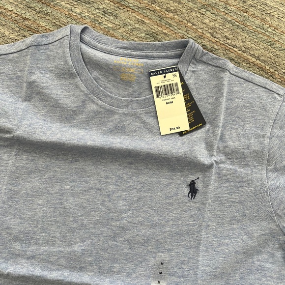 Blue Men's Polo tee shirt Medium NEW WITH TAGS - Picture 1 of 3